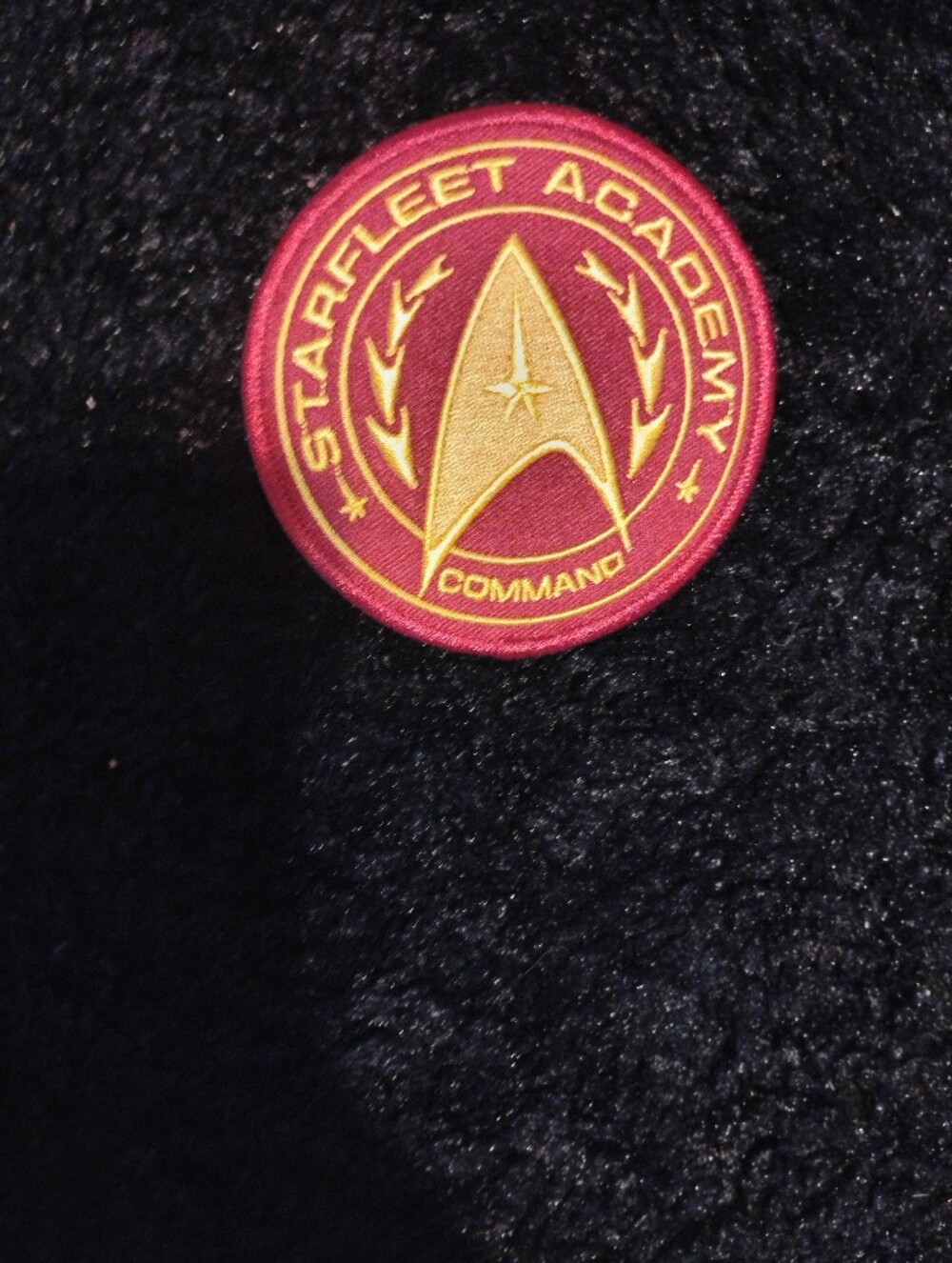 Starfleet Academy Command Embroidered Patch - Red and Gold